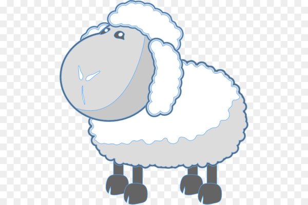 Овечка на прозрачном фоне