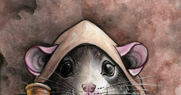 Крыса в мультяшном стиле