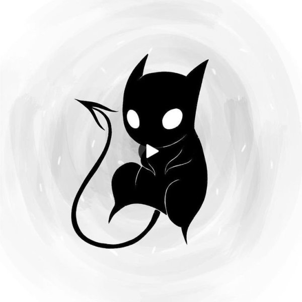 Тату черная кошка эскизы