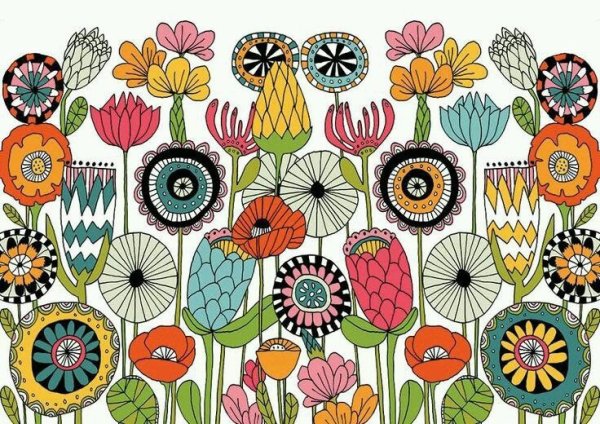 Стилизированные цветы