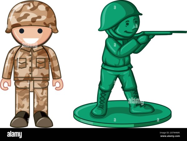 Солдатик игрушка вектор