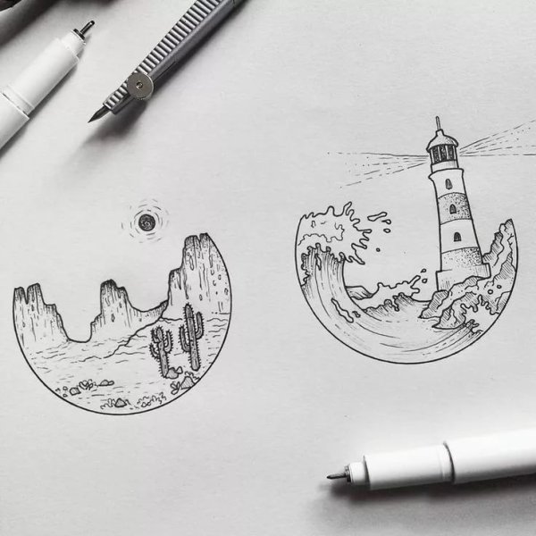 Рисование линером для начинающих