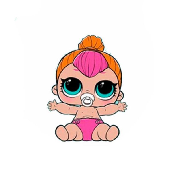 Раскраска кукла ЛОЛ