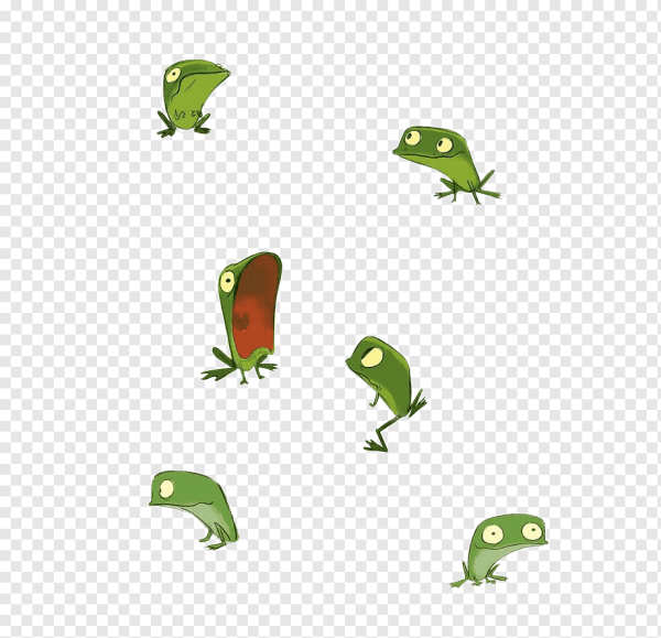 Маленькие нарисованные лягушата