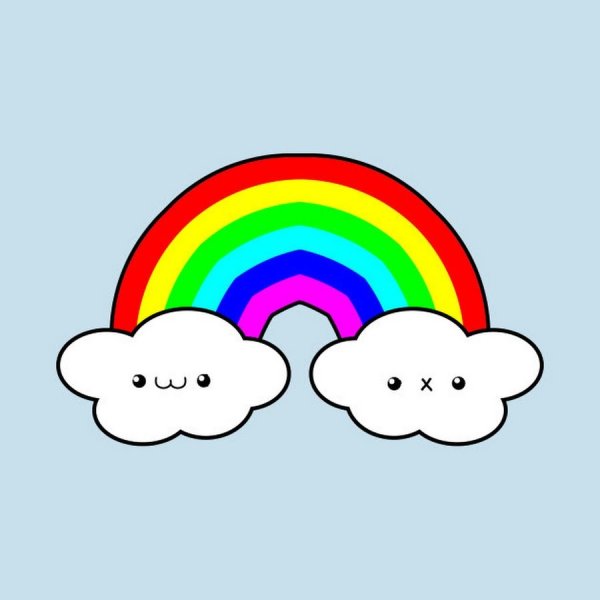 Облачко с радугой