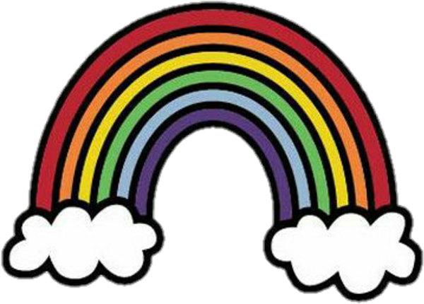 Радуга стикер