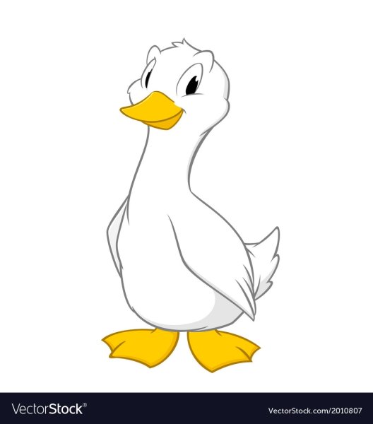 Гусенок мультяшный