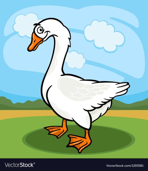 Гусь мультяшный