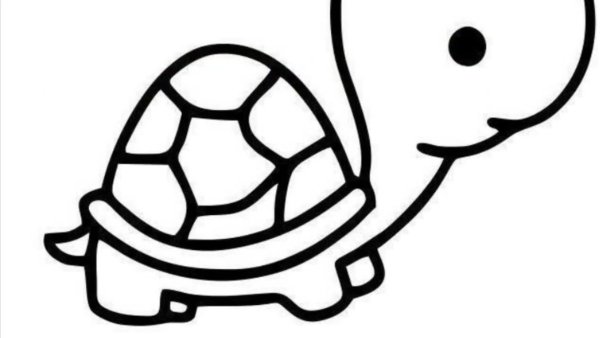 Милая черепашка раскраска