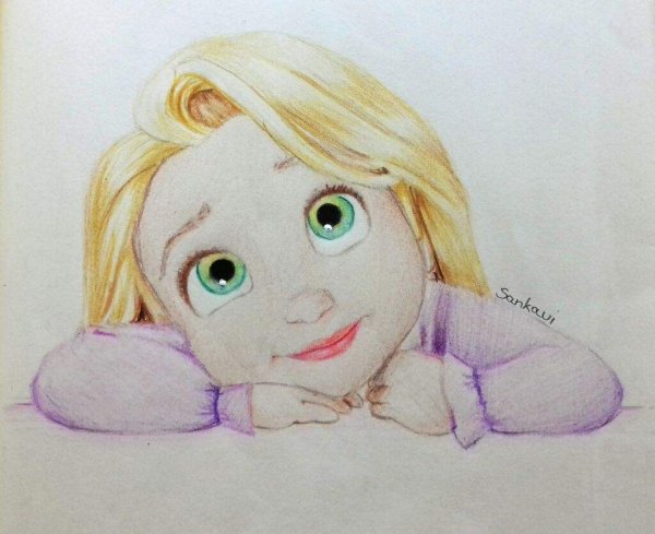 Рапунцель в детстве