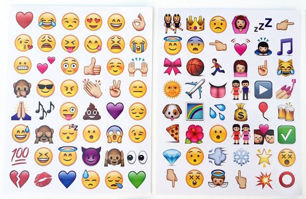 Раскраски для наклеек смайлики