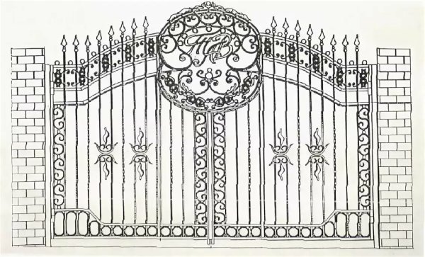 Ворота рисунок
