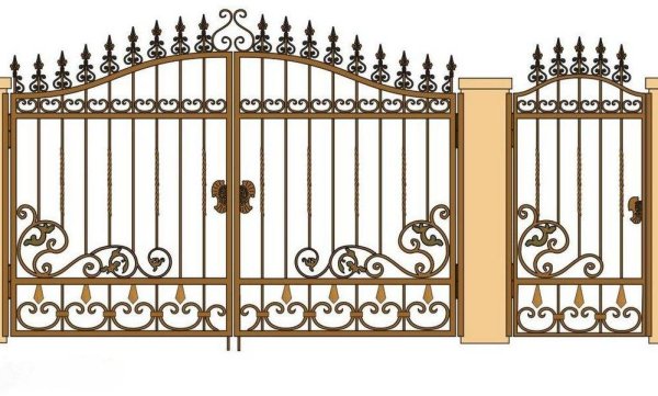 Металлические узоры на ворота