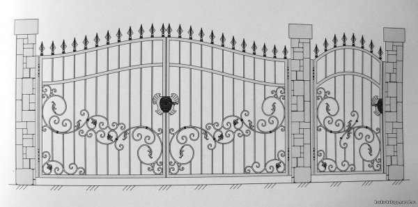 Кованые узоры на ворота