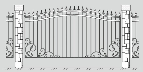 Эскиз забора