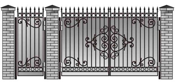 Узоры для ворот и калиток