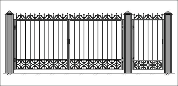 Узоры для ворот из профильной трубы