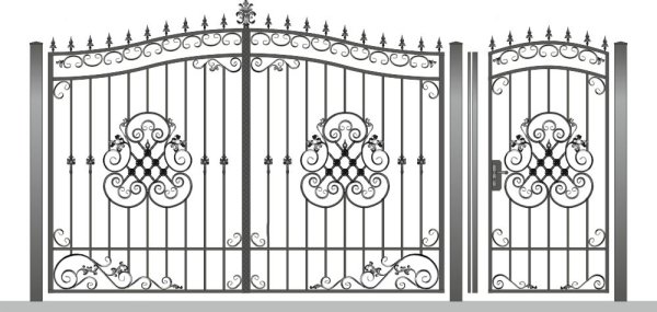 Кованые ворота v-100 (1 кв.м.)