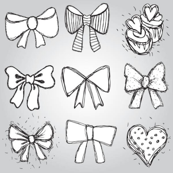 Бант печать