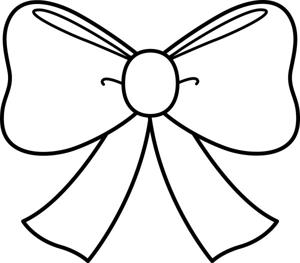 Бантик раскраска для детей