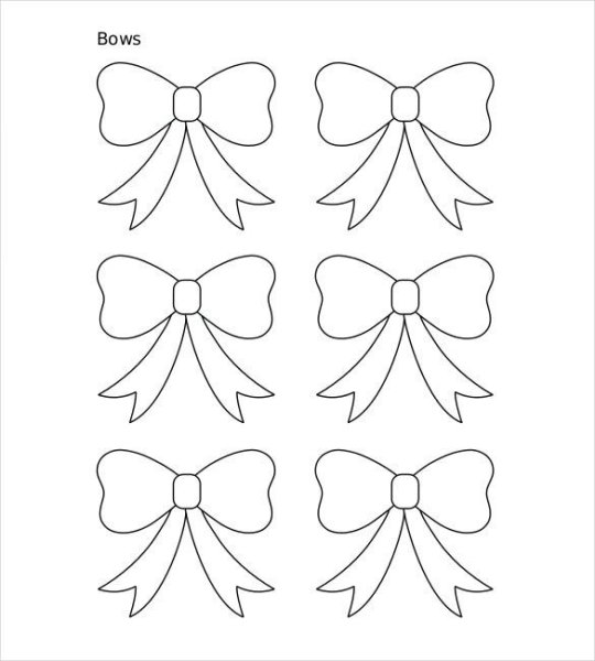 Бант трафарет