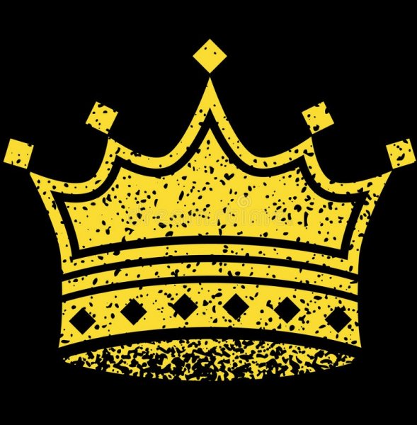 Корона на черном фоне