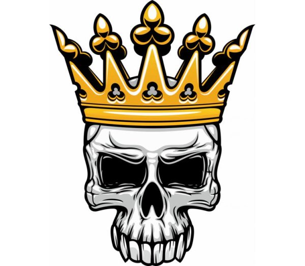 Скелет с короной