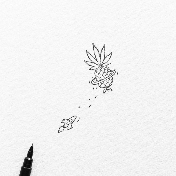 Эскизы тату Минимализм