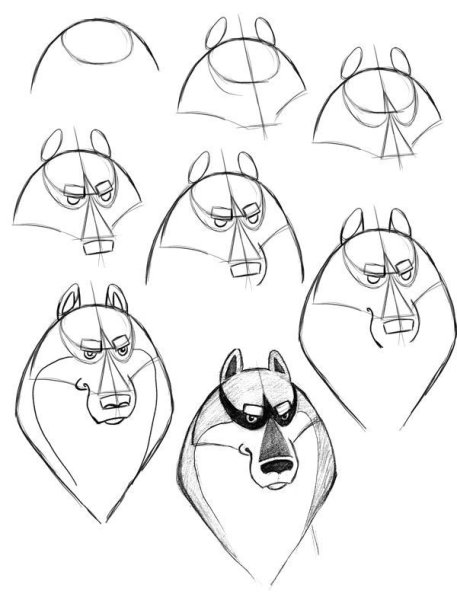 Поэтапное рисование Бэтмена