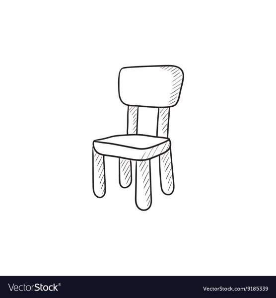 Рисование стула для малышей