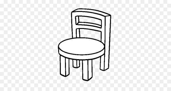 Стул раскраска для детей