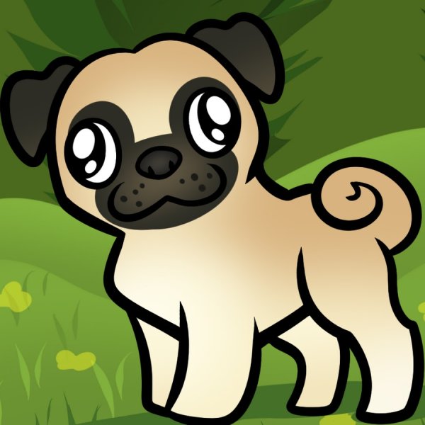 Щенок. Раскраска