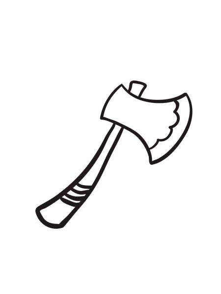 Топор раскраска