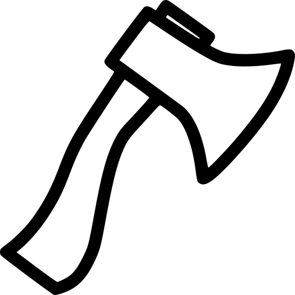 Топор раскраска для детей