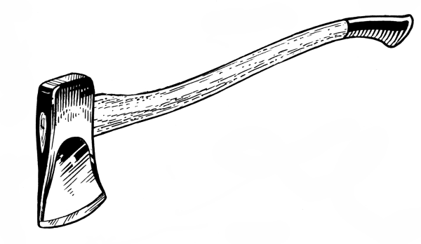 Топор раскраска для детей