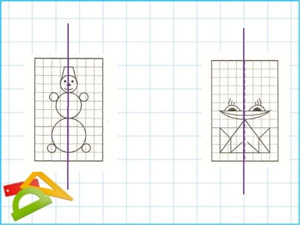 Рисование двумя руками для дошкольников