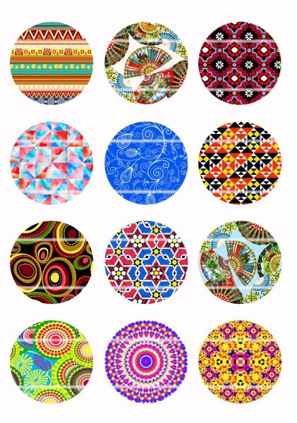 Цветы в круге