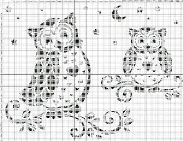 Жаккардовый узор кошачьи лапки