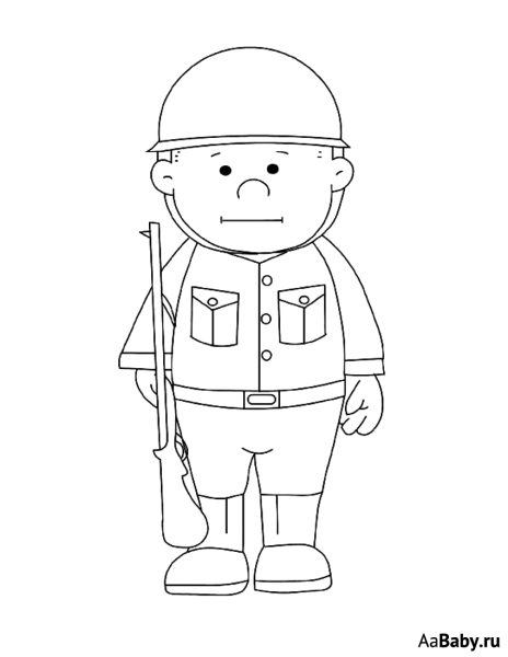 Солдатики раскраска