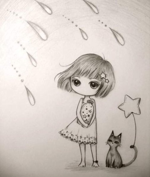 Рисунок Стича карандашом