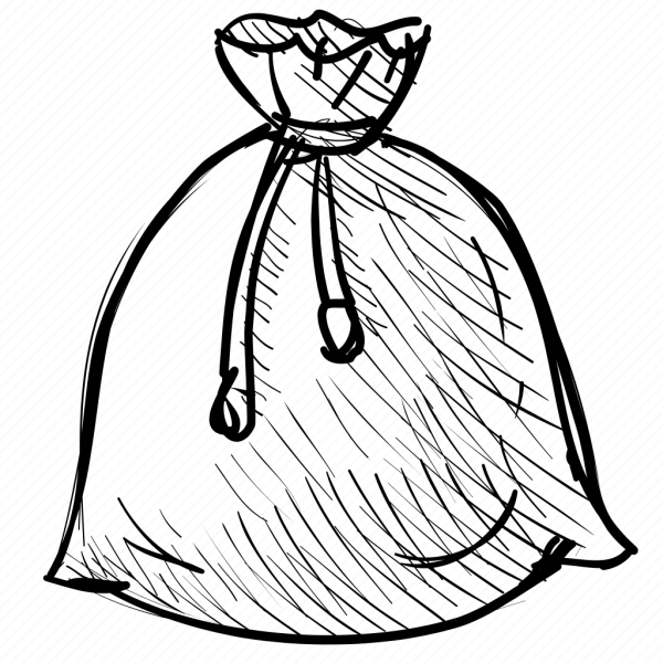 Мешок раскраска