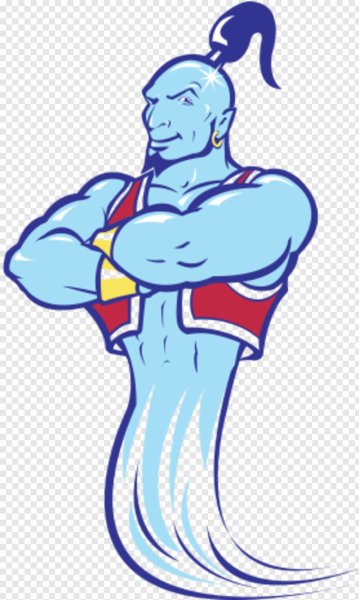 Джин из лампы стилизованный