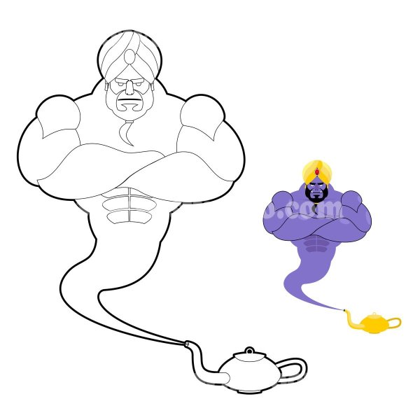 Джин лампа Алладина