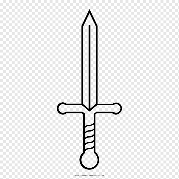 Меч трафарет