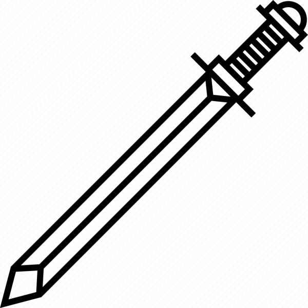 Меч раскраска