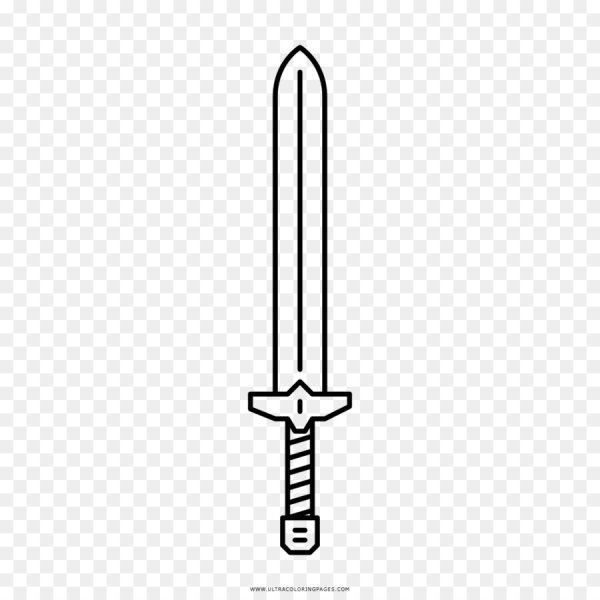 Меч раскраска