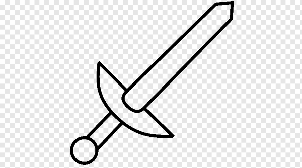 Меч раскраска для детей