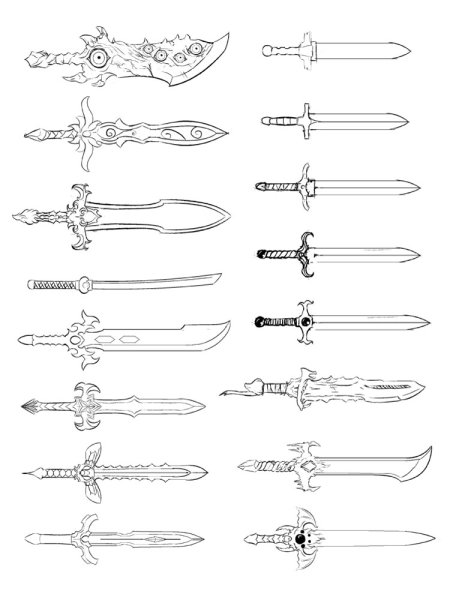 Меч Нарсил рисунок