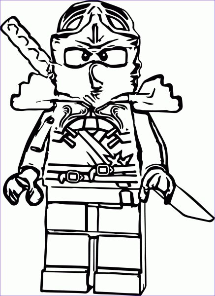 Раскраска Ниндзяго Коул