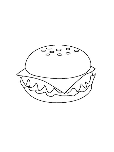 Рисунок бургера карандашом